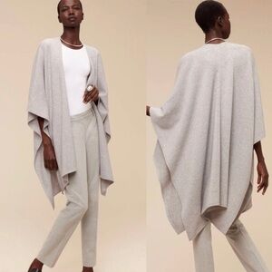Aritzia Babaton Cashmere/ Wool Cape Cardigan Oversize XXS/XS/S Tan